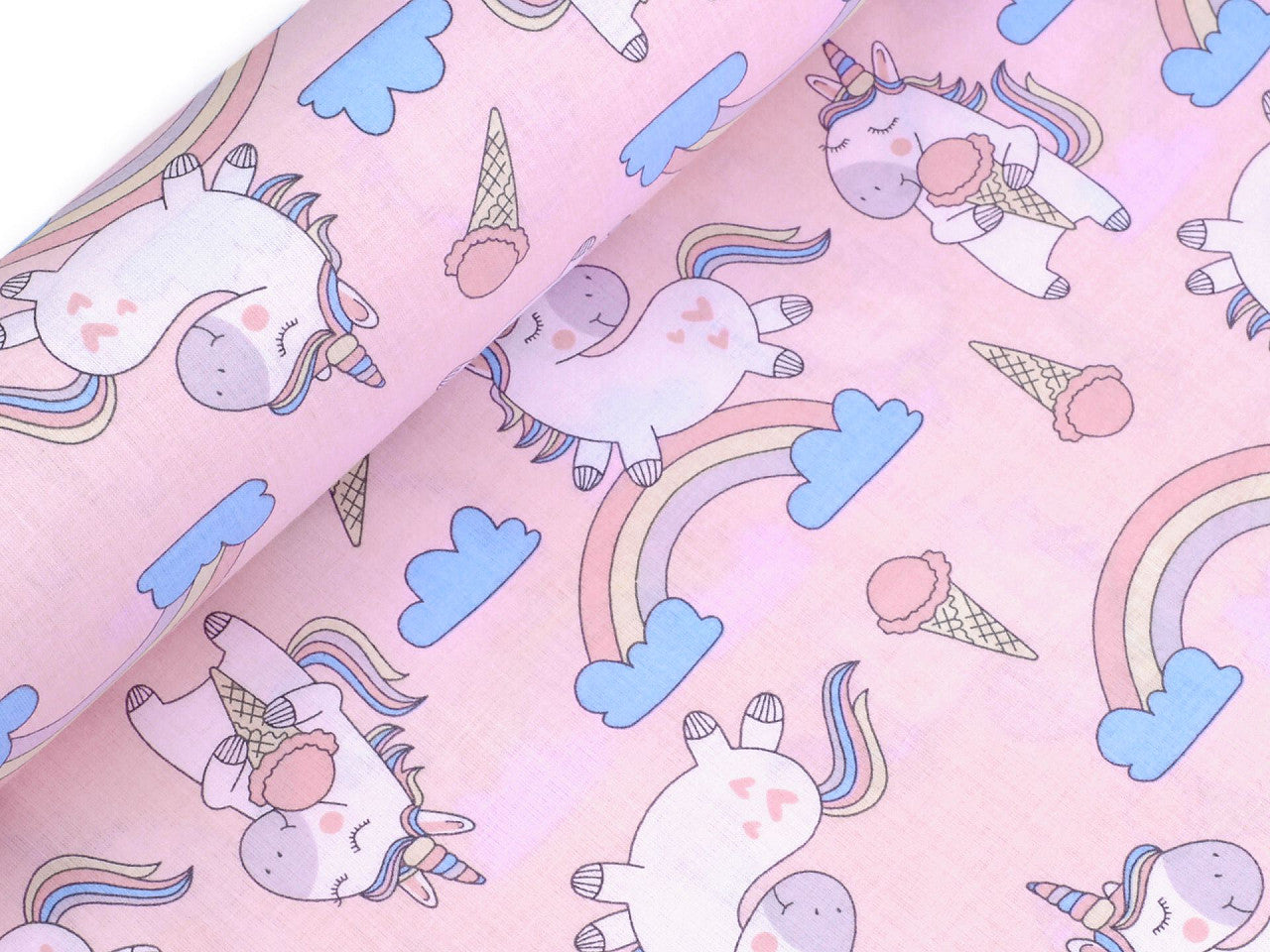 Tissu/Toile en coton, Licornes