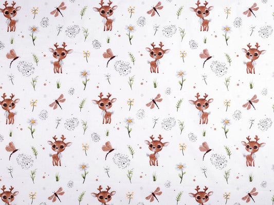 Tissu/Toile en coton, Cerfs