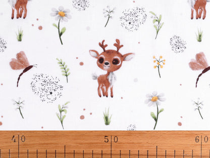 Tissu/Toile en coton, Cerfs