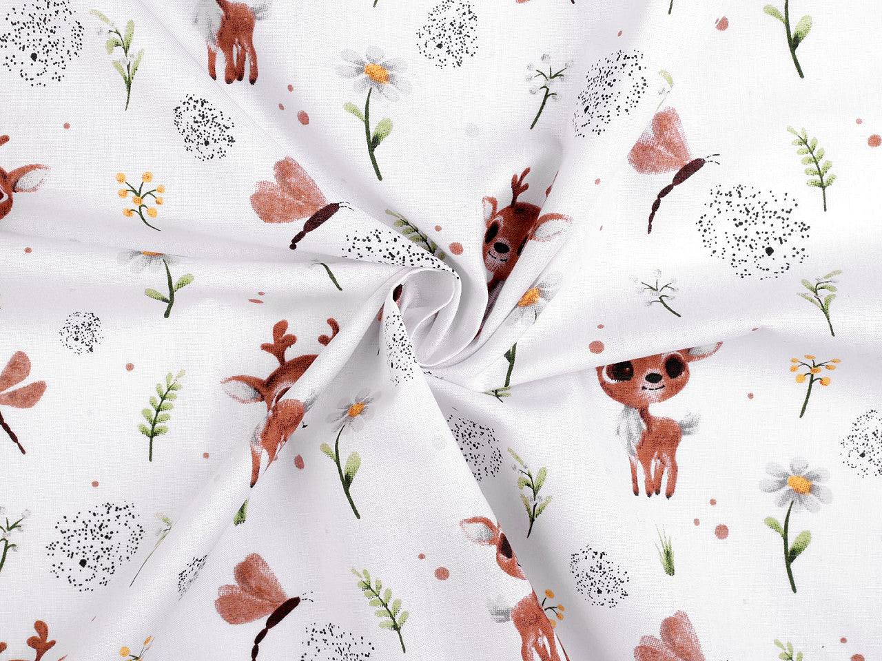 Tissu/Toile en coton, Cerfs