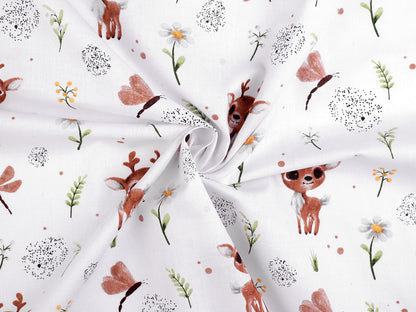 Tissu/Toile en coton, Cerfs