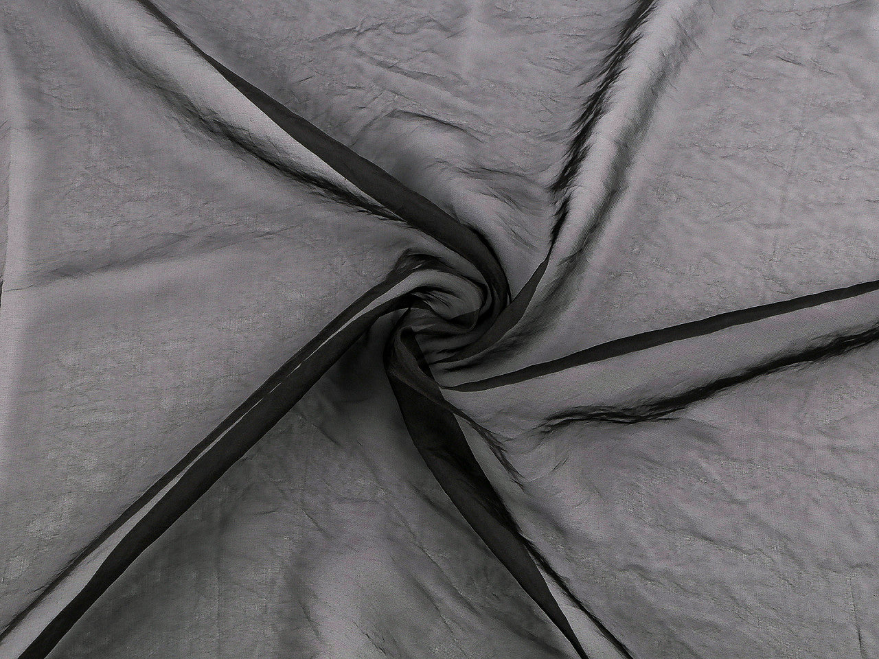 Organza décoratif pour habillement, mat, crêpe - 1m