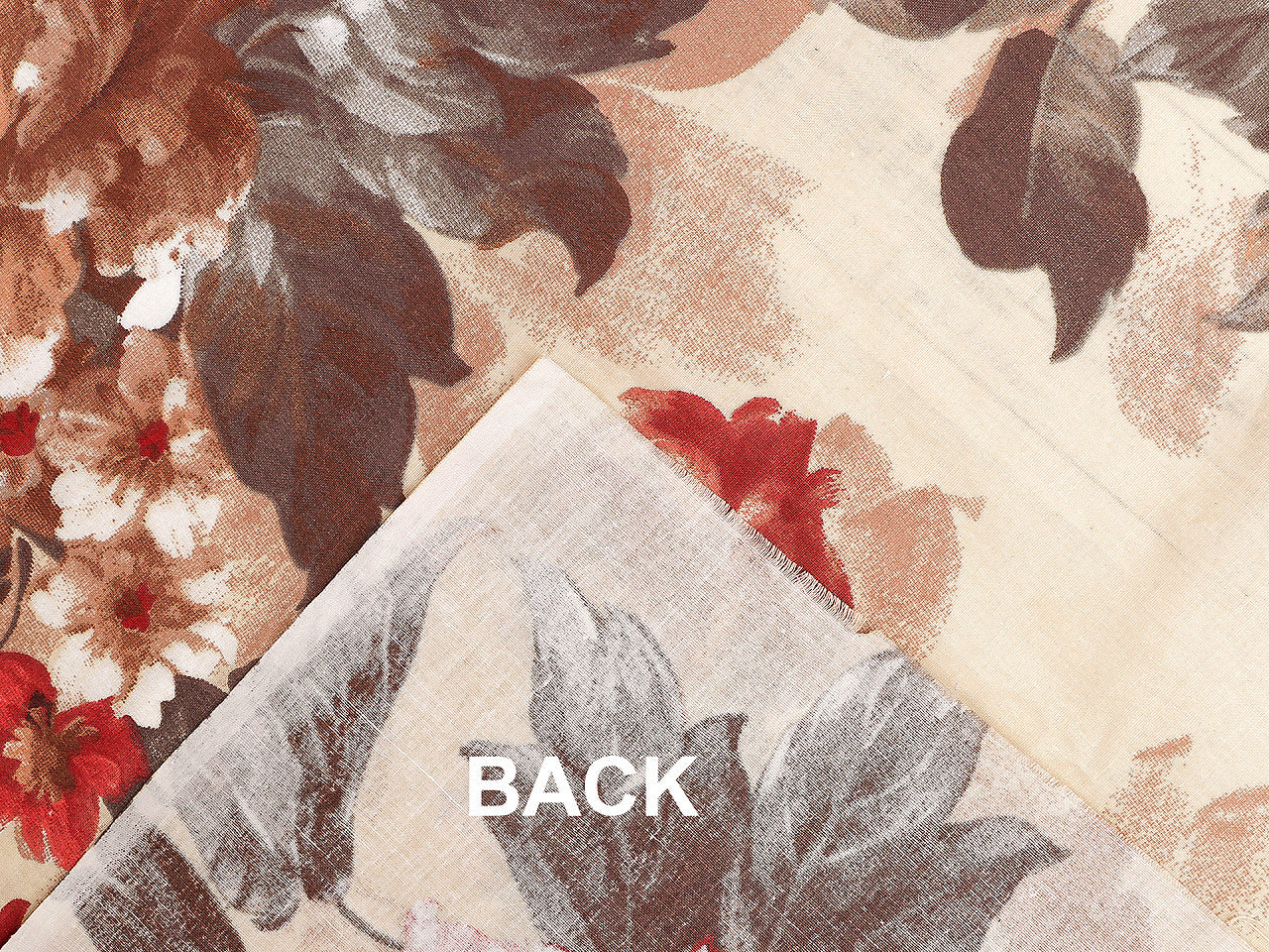 Tissu/Toile en coton, Fleurs, roses, largeur 220 cm - 1m