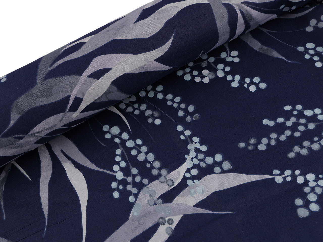 Tissu/Toile en coton, Feuilles, plantes, largeur 220 cm - 1m