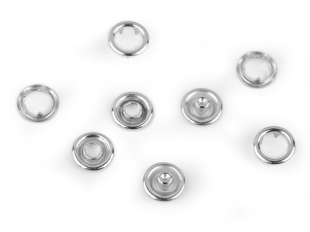 Boutons pression Roland Baby, Ø 10 mm, pour tissus fins, en vrac - 50set