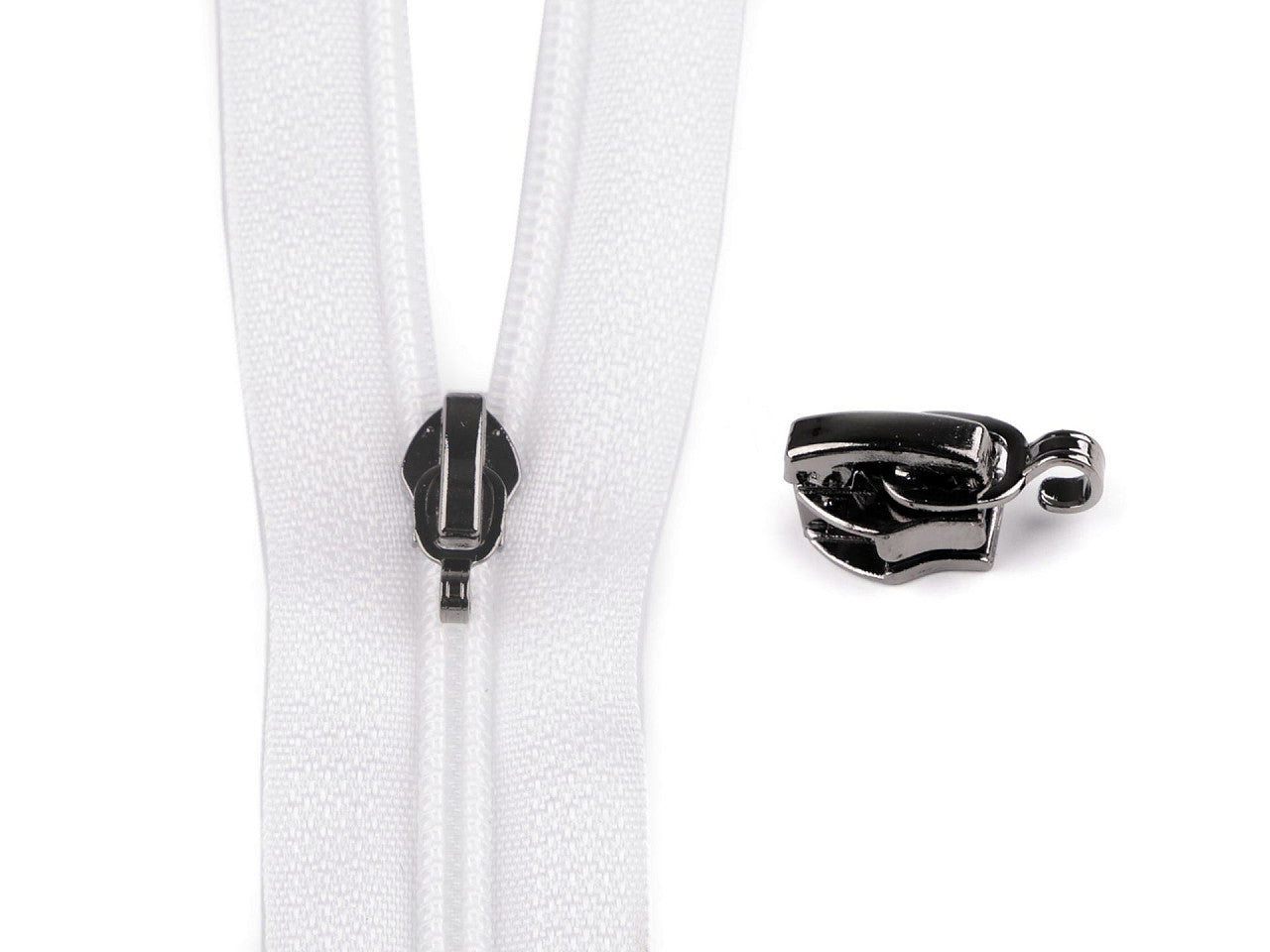 Curseur pour FAG  en nylon, N<sup>o</sup> 5, avec crochet pendentif