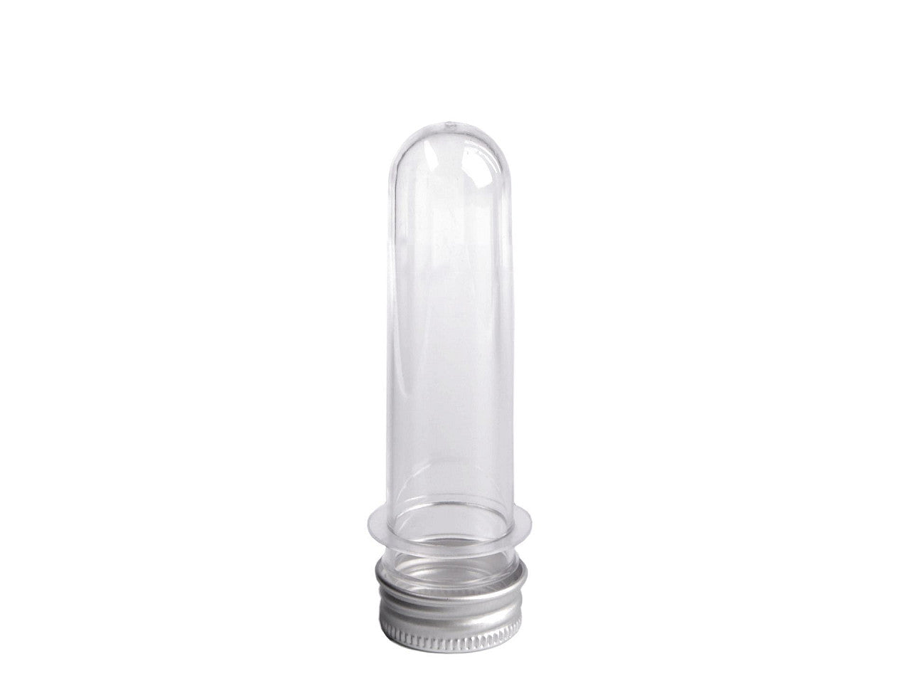 Fiole/Tube en plastique avec bouchon - 12pc