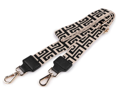 Sangle pour sac à main avec mousquetons, largeur 3,8 cm