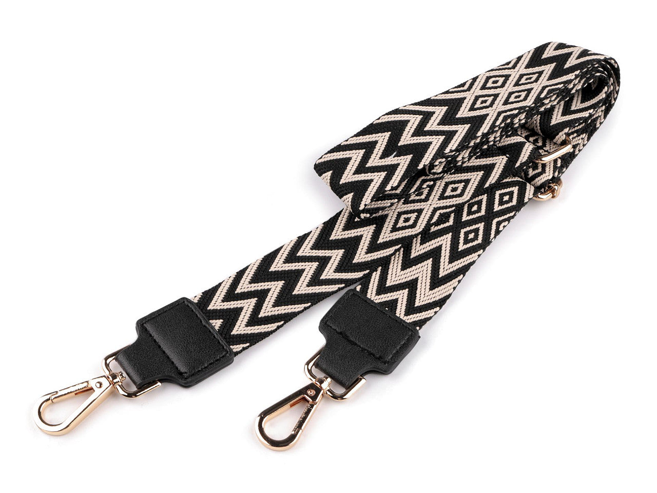 Sangle pour sac à main avec mousquetons, largeur 3,8 cm
