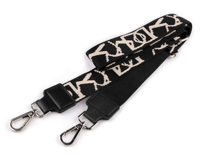 Sangle pour sac à main avec mousquetons, largeur 3,8 cm