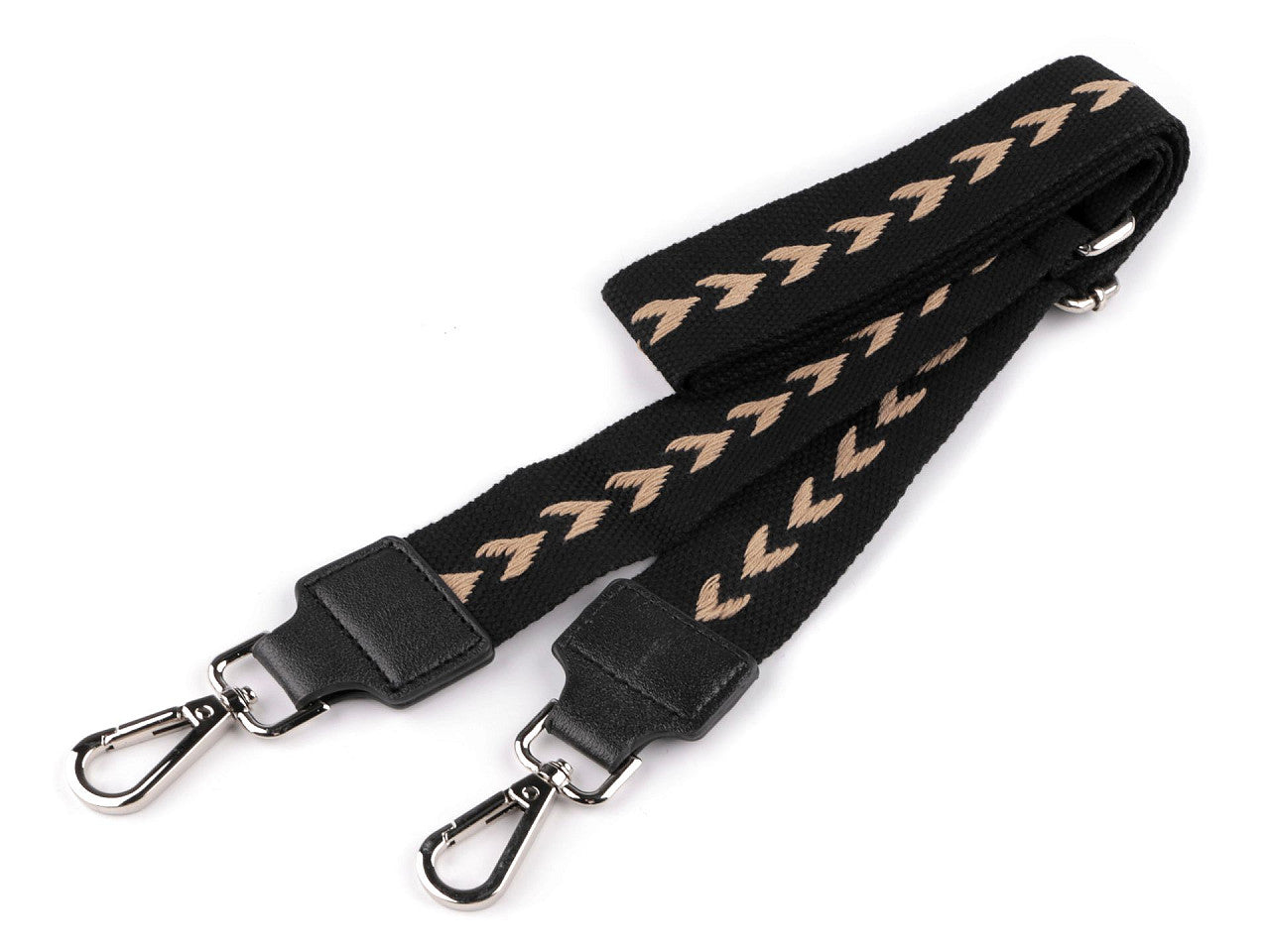 Sangle pour sac à main avec mousquetons, largeur 3,8 cm