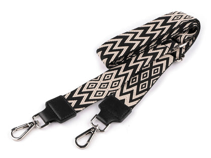 Sangle pour sac à main avec mousquetons, largeur 3,8 cm