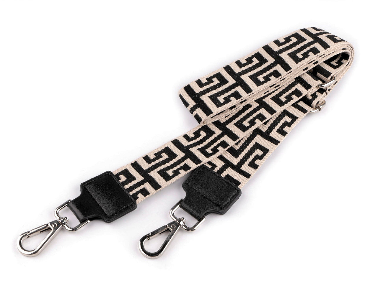 Sangle pour sac à main avec mousquetons, largeur 3,8 cm