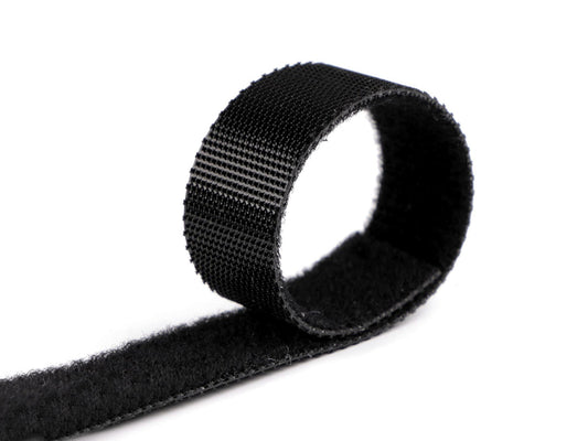 Bande Velcro double face à profil bas, pour la maison et le jardin, largeur 15 mm - 1m