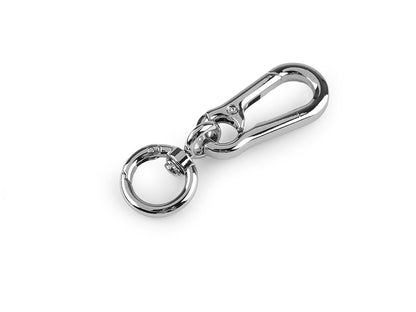 Mousqueton métallique pivotant avec œillet rond, pour sangles de 17 mm