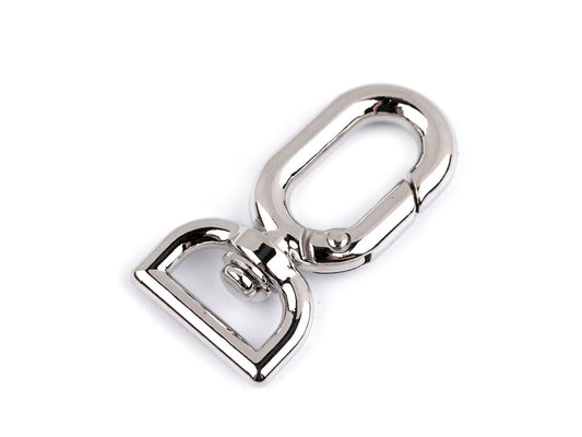 Mousqueton métallique pour sangle de 13 mm