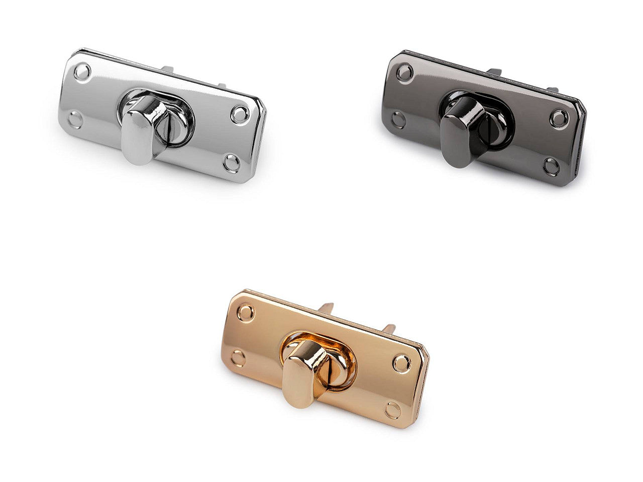 Lot de fermoirs pour sac à main, 17 x 43 mm - 1set