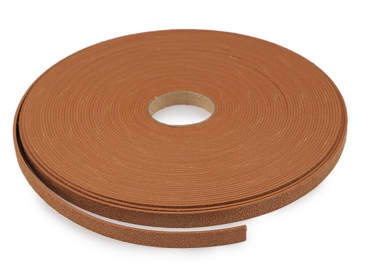 Anses de sac en éco-cuir, largeur 10 mm - produit brut