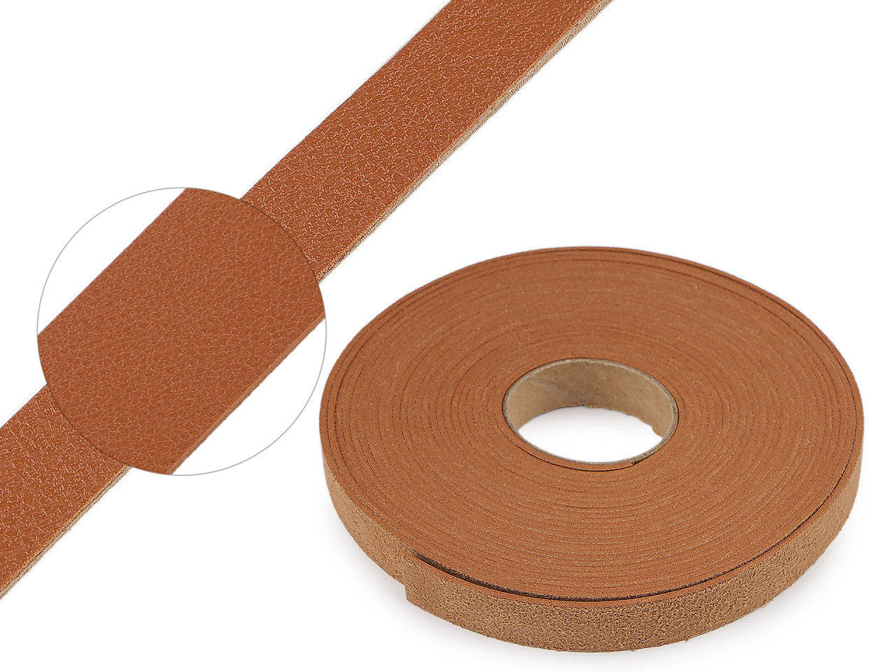 Anses de sac en éco-cuir, largeur 15 mm - produit brut