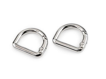 Anneau en D pour mousqueton, adapté pour 16 mm - 2pc