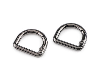Anneau en D pour mousqueton, adapté pour 16 mm - 2pc