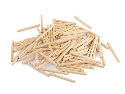 Présentoir en bois pour fils, rotatif, avec espace de rangement, hauteur 44 cm