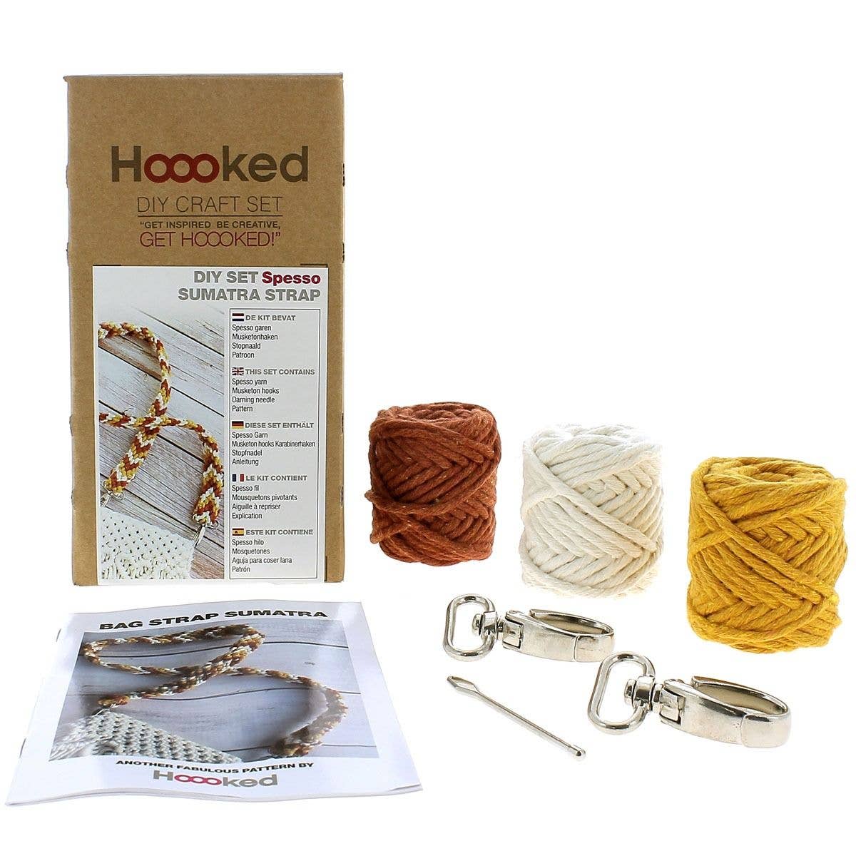 Hoooked - Kit de bricolage en macramé à bandoulière Sumatra Brick