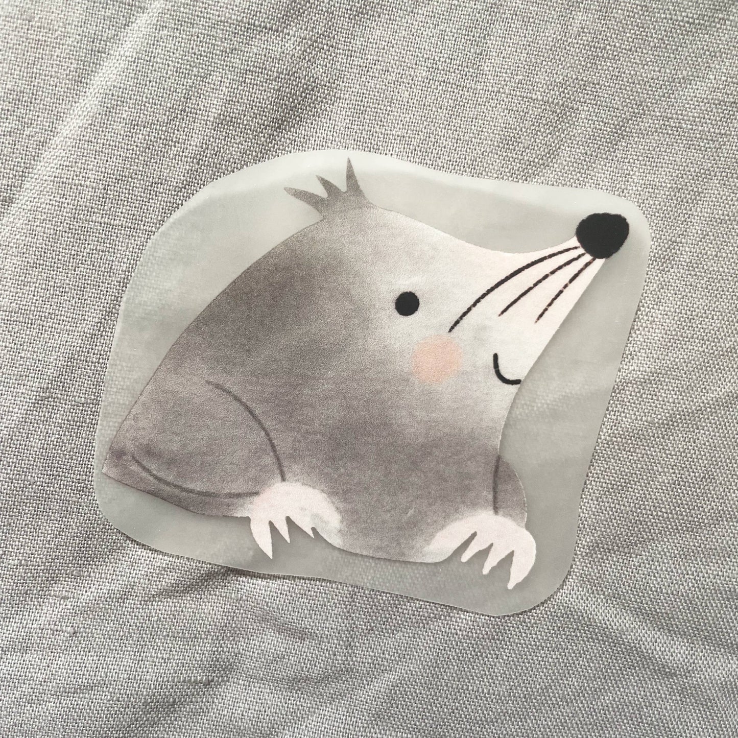 Hannahs Firlefanz - Image à repasser taupe, écusson pour enfants, cadeau
