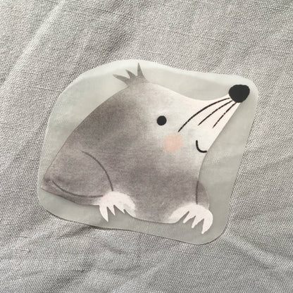 Hannahs Firlefanz - Image à repasser taupe, écusson pour enfants, cadeau