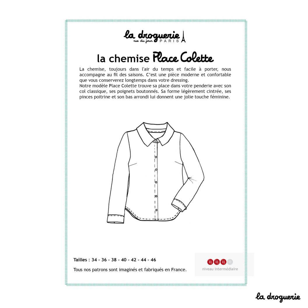 LA DROGUERIE - Patron couture de la chemise femme Place Colette