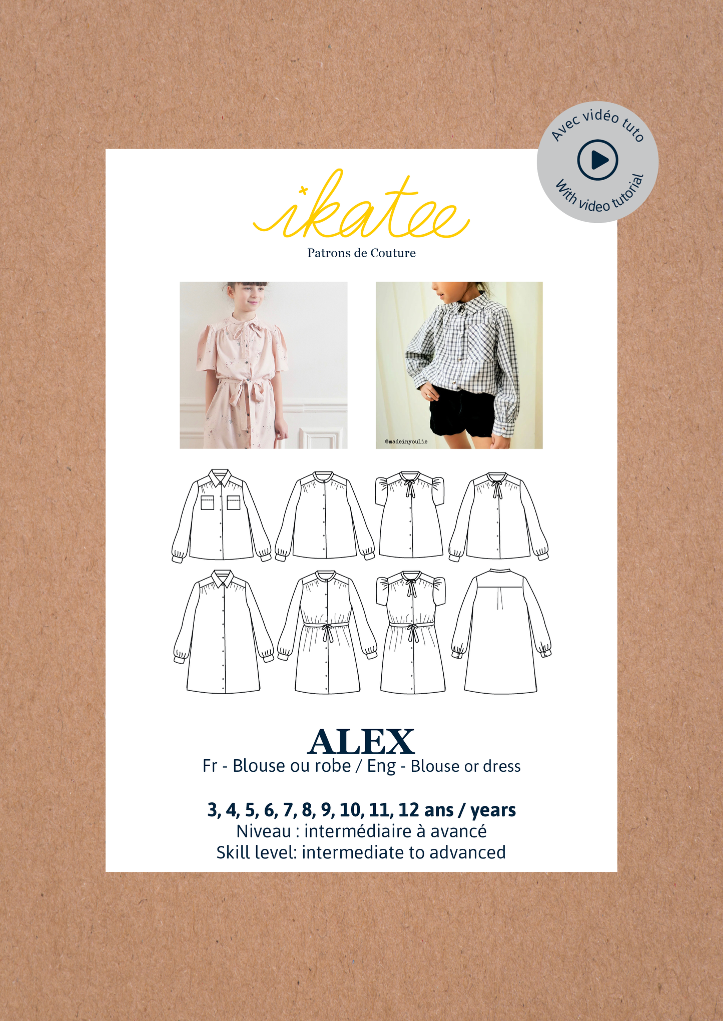 ALEX Blouse / Robe 3-12A