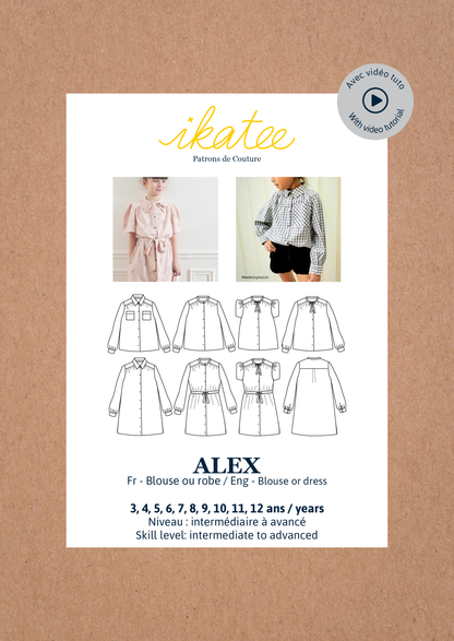 ALEX Blouse / Robe 3-12A