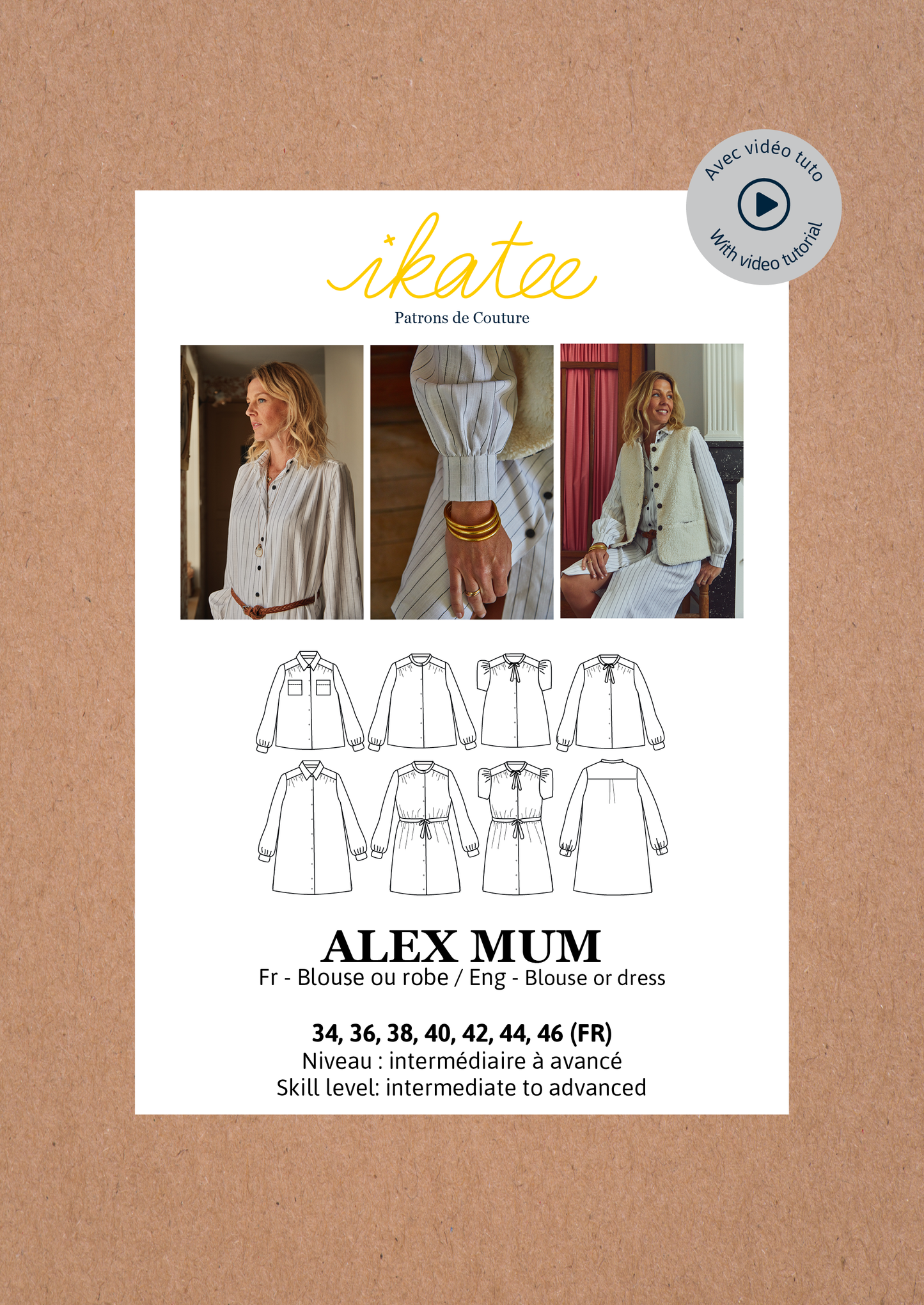 ALEX MUM Blouse / Robe 34 au 46