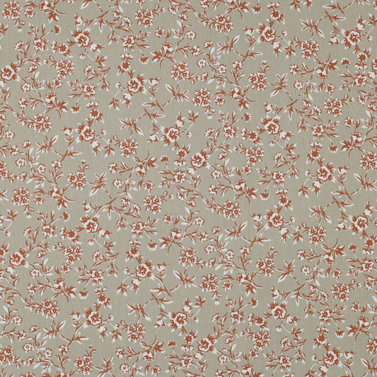 Coton enduit small flowers oekotex POPPY