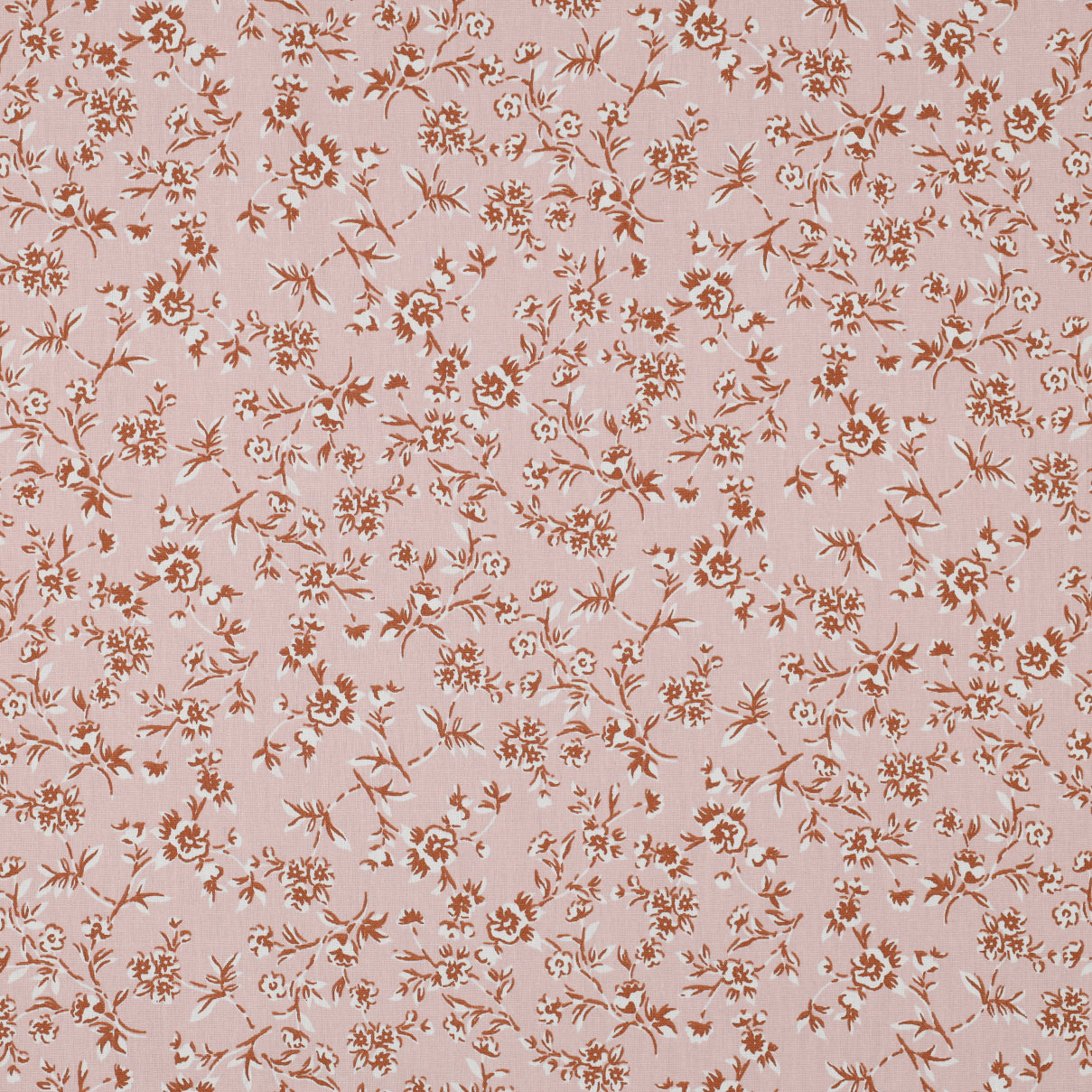 Coton enduit small flowers oekotex POPPY
