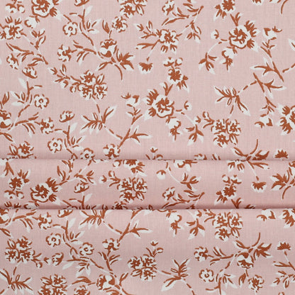 Coton enduit small flowers oekotex POPPY