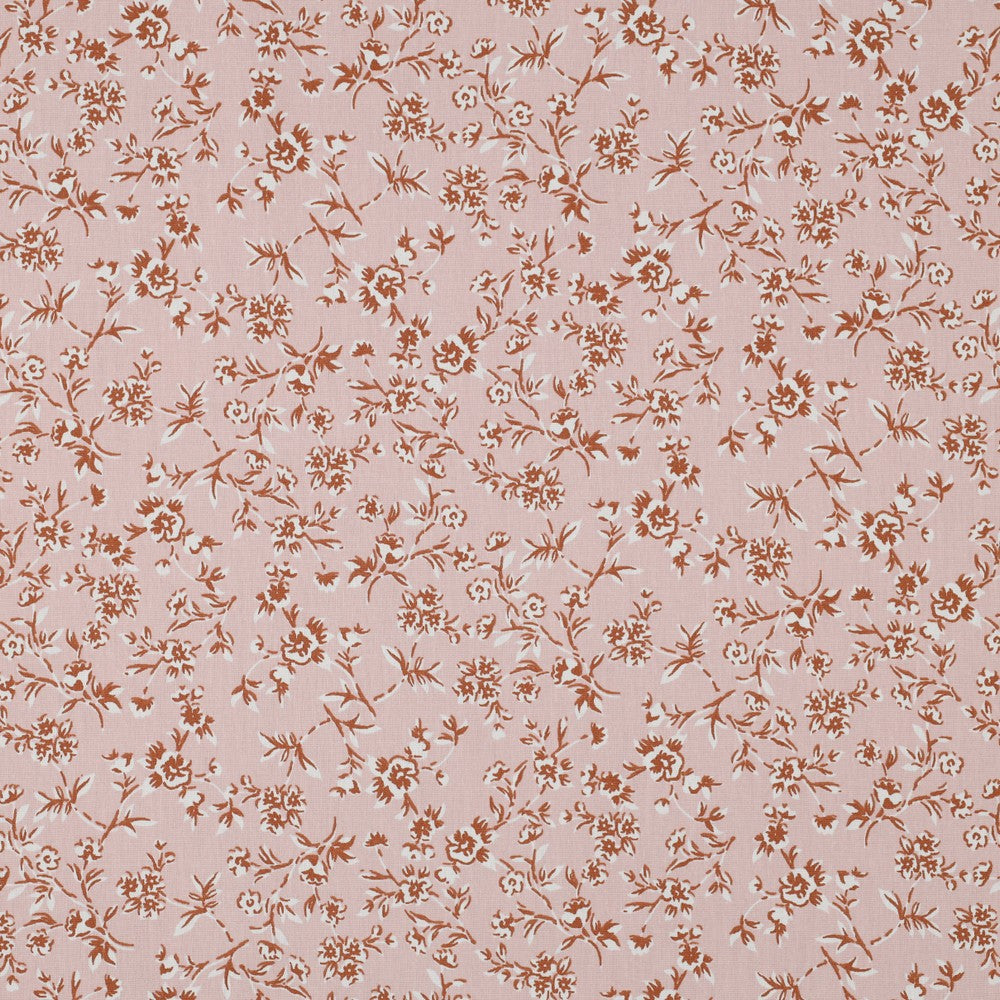 Coton enduit small flowers oekotex POPPY