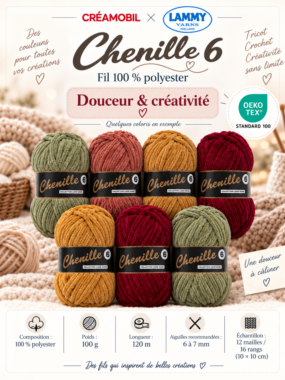 Fil Chenille 6 LAMMY