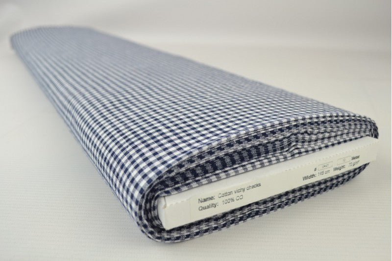 Tissu coton vichy