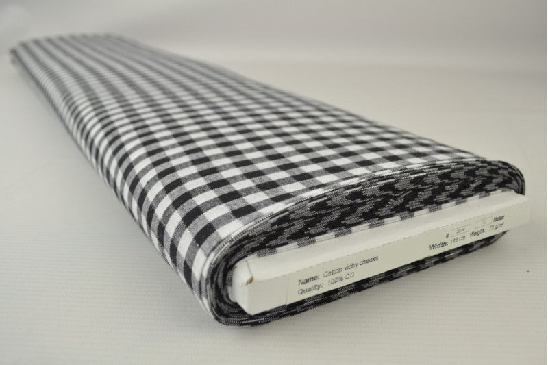 Tissu coton vichy