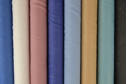 Viscose Denim Look Shine - Bleu denim