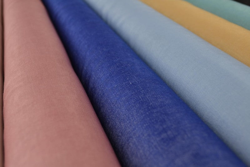 Viscose Denim Look Shine - Bleu denim