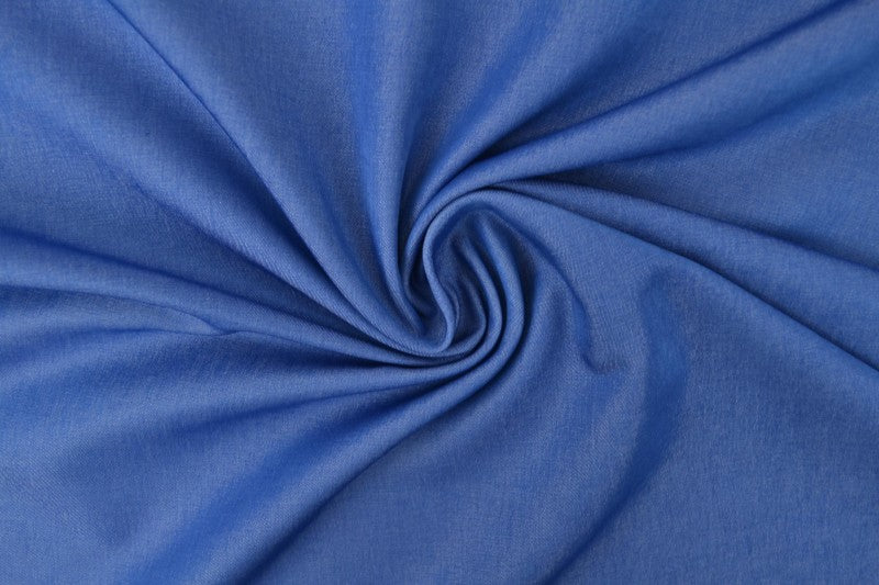 Viscose Denim Look Shine - Bleu denim