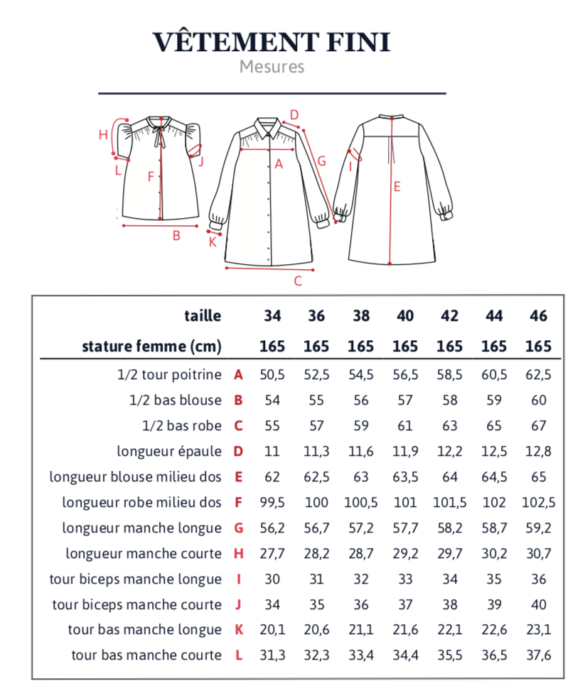 ALEX MUM Blouse / Robe 34 au 46