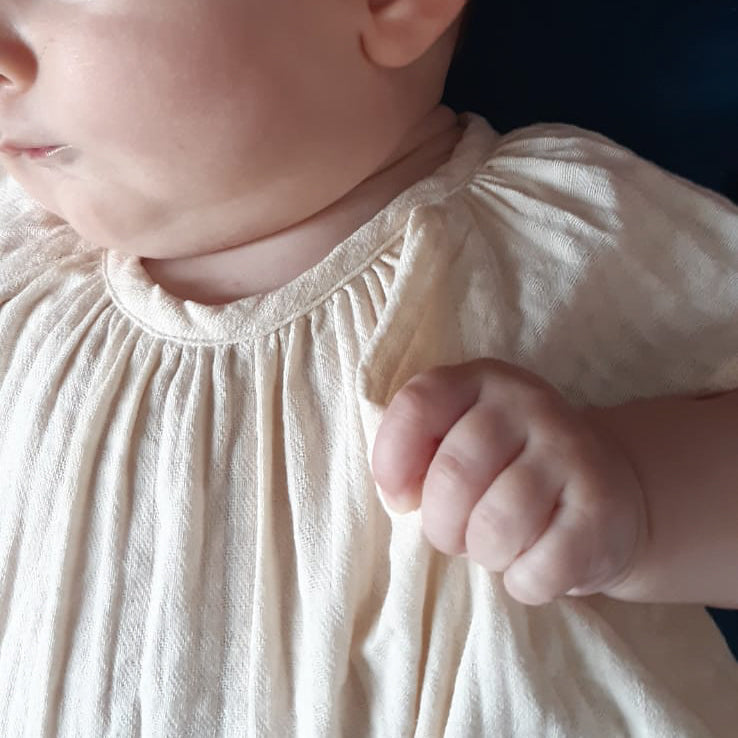HANOÏ Patron pochette blouse, robe et barboteuse bébé — IKATEE