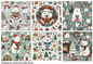 Panneau 6 motifs 37x37cm NOEL ´61328