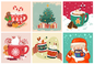 Panneau 6 motifs 37x37cm NOEL 62994
