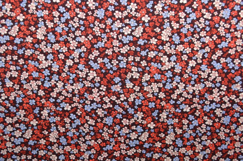 Viscose imprimée Fleurie  - 10cm