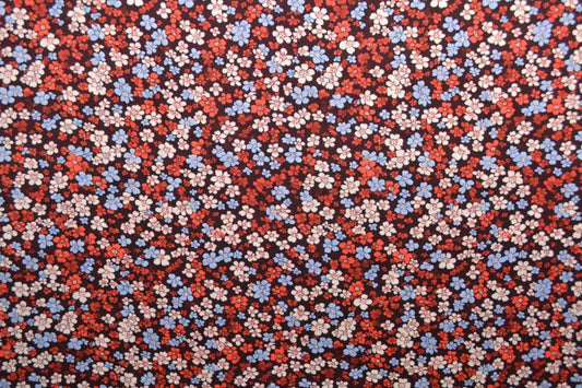 Viscose imprimée Fleurie  - 10cm