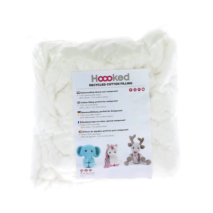 Hoooked - Garnissage en coton 100 % recyclé, doux et moelleux